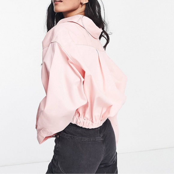 ASOS Cropped Shirt Shacket - US10 - New - Picture 2 of 4